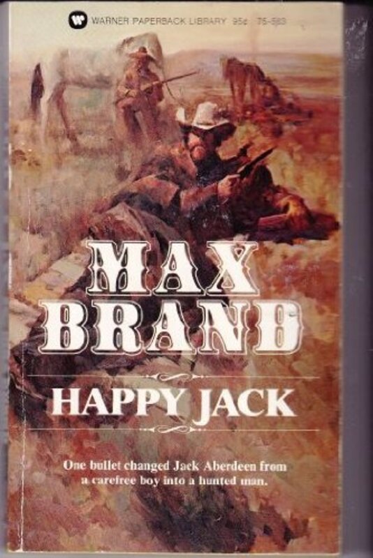 Book cover for "Happy Jack / Outlaw Rider" by Max Brand