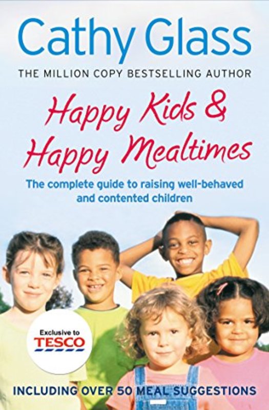 Book cover for "Happy Kids & Happy Mealtimes" by Cathy Glass