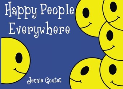Book cover for "Happy People Everywhere" by Jennie Goutet
