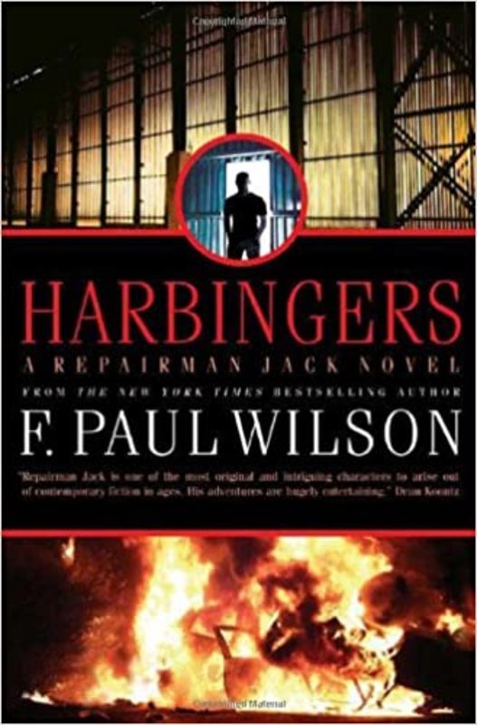 Book cover for "Harbingers" by F Paul Wilson
