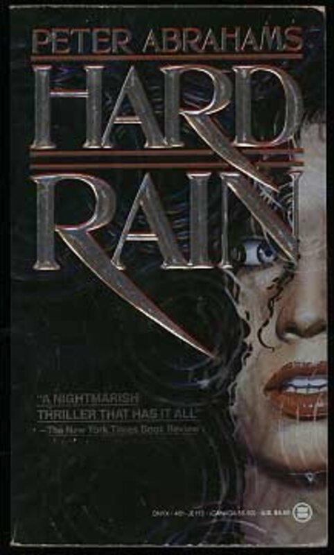 Book cover for "Hard Rain" by Peter Abrahams