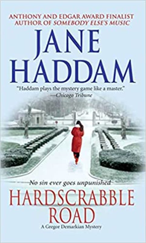 Book cover for "Hardscrabble Road" by Jane Haddam