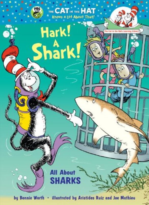 Book cover for "Hark! A Shark!" by Tish Rabe