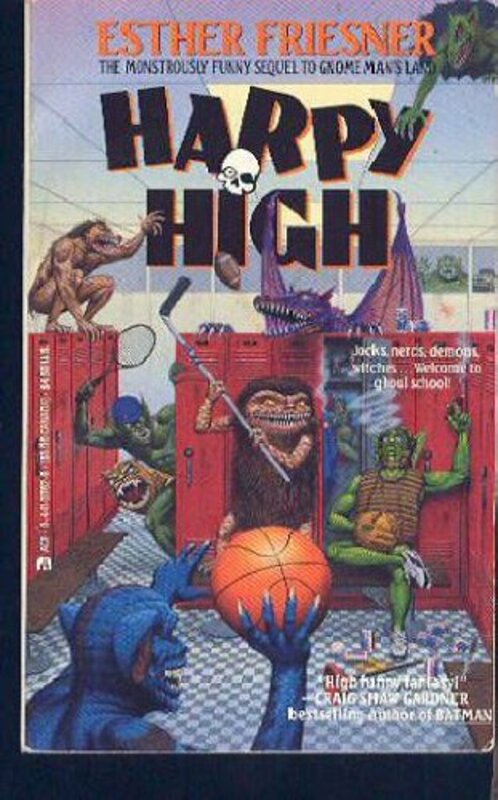 Book cover for "Harpy High" by Esther M Friesner