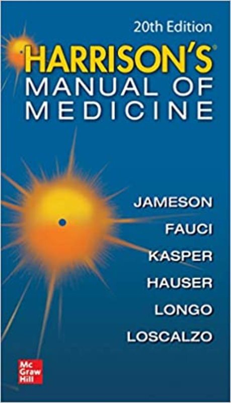 Book cover for "Harrisons Manual of Medicine" by Dennis Kasper