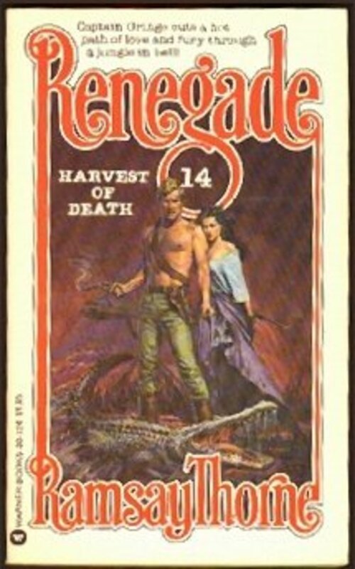 Book cover for "Harvest of Death" by Lou Cameron