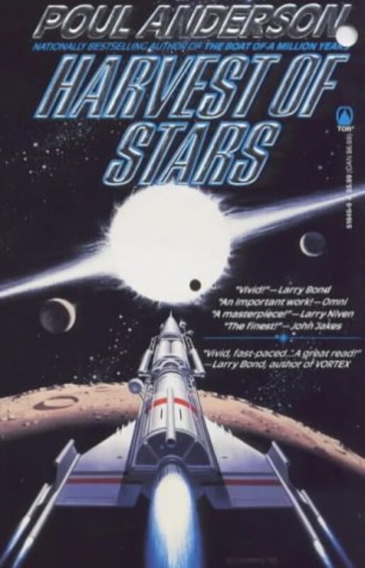 Book cover for "Harvest of Stars" by Poul Anderson