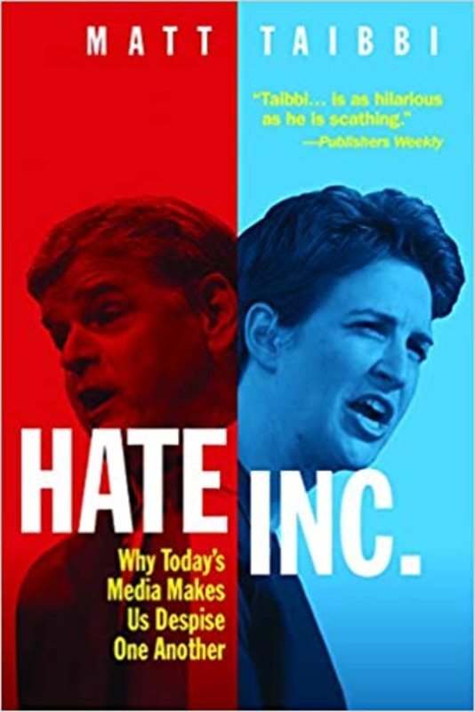 Book cover for "Hate Inc." by Matt Taibbi