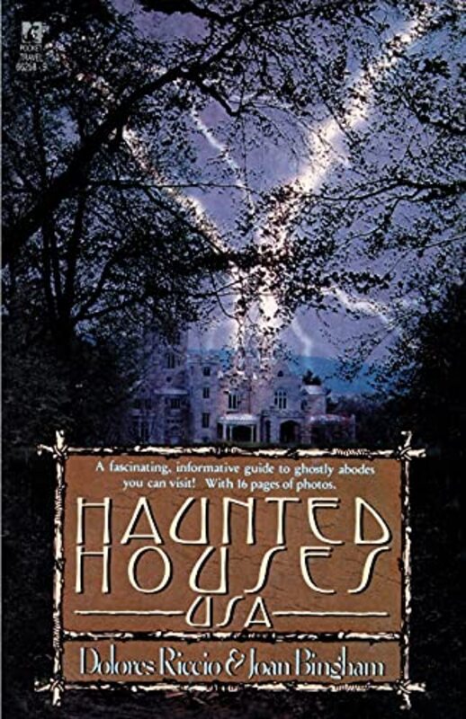 Book cover for "Haunted Houses U.S.A." by Dolores Stewart Riccio