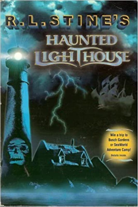 Book cover for "Haunted Lighthouse" by R.L. Stine