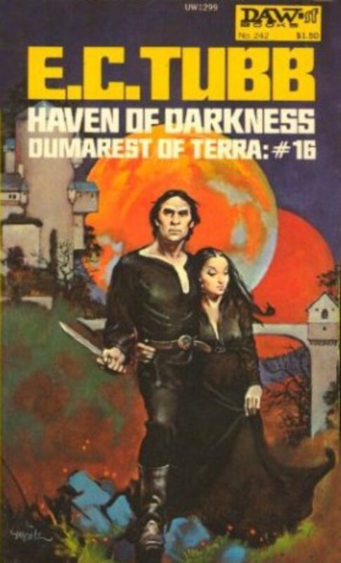 Book cover for "Haven of Darkness" by EC Tubb