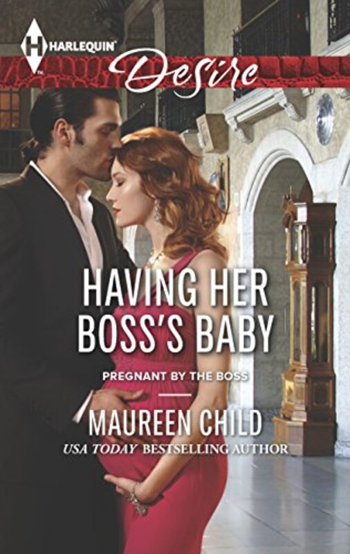 Book cover for "Having Her Boss's Baby" by Maureen Child