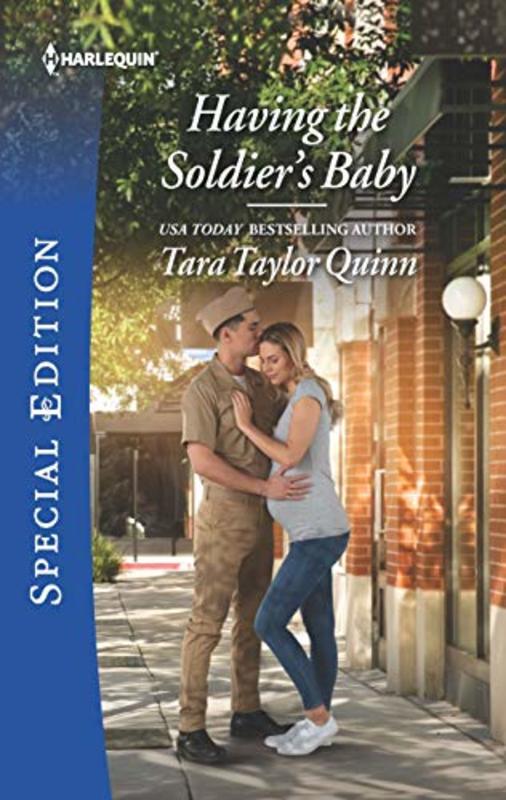 Book cover for "Having the Soldier's Baby" by Tara Taylor Quinn