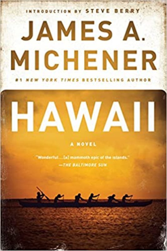 Book cover for "Hawaii" by James A. Michener