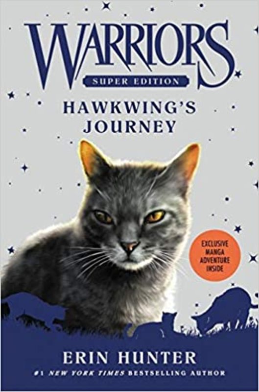 Book cover for "Hawkwing's Journey" by Erin Hunter