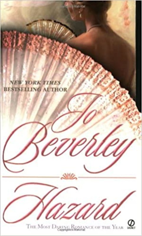 Book cover for "Hazard" by Jo Beverley