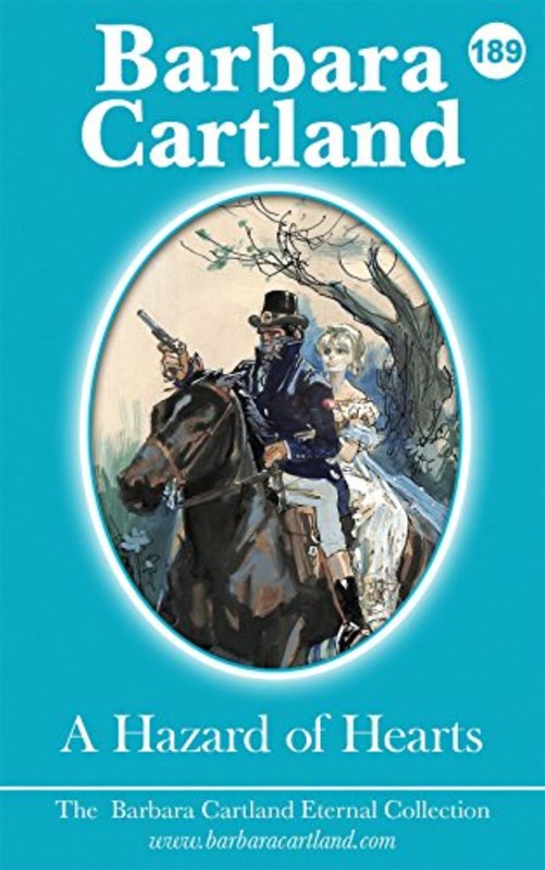 Book cover for "Hazard of Hearts" by Barbara Cartland