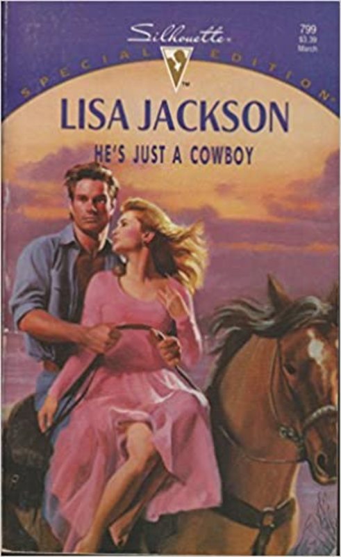 Book cover for "He's Just a Cowboy" by Lisa Jackson