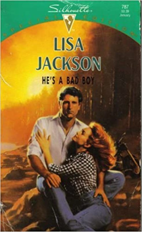 Book cover for "He's a Bad Boy" by Lisa Jackson