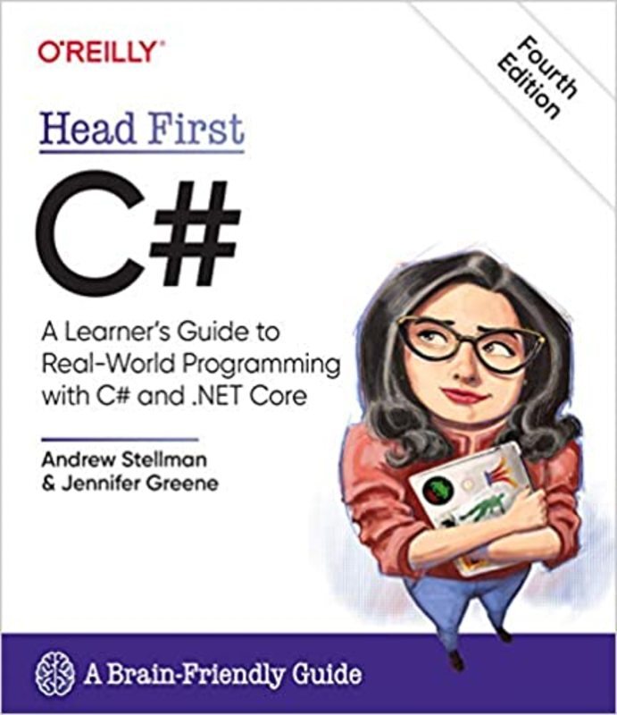 Book cover for "Head First C#" by Andrew Stellman