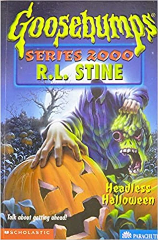 Book cover for "Headless Halloween" by R.L. Stine