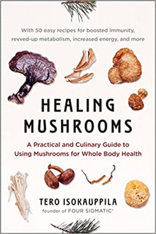 Book cover for "Healing Mushrooms" by Tero Isokauppila