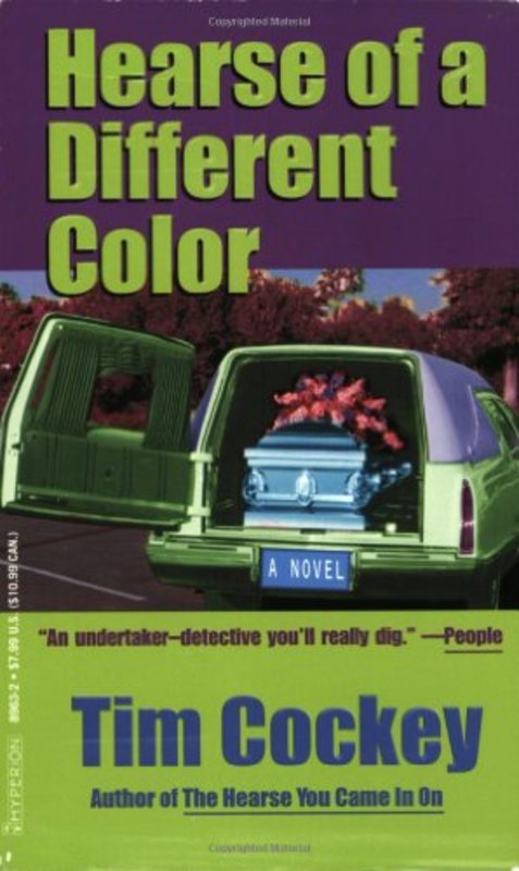 Book cover for "Hearse of a Different Color" by Tim Cockey