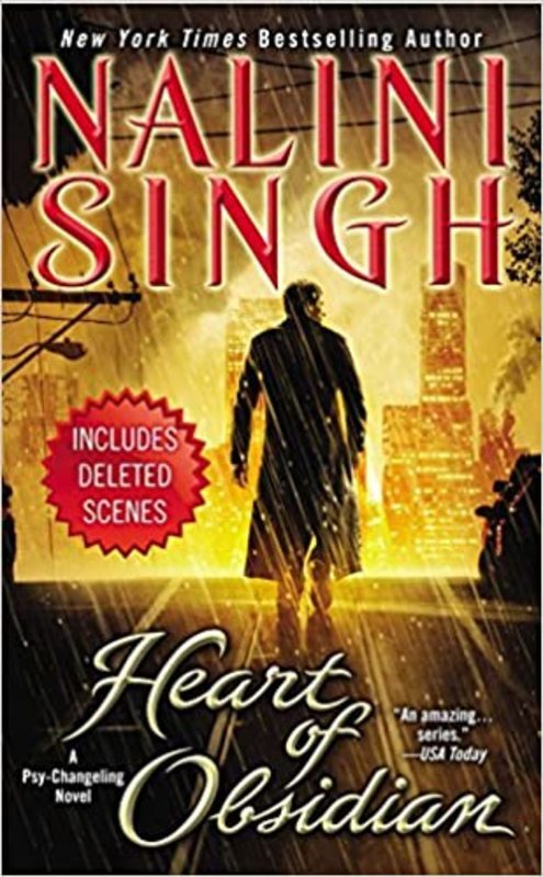 Book cover for "Heart of Obsidian" by Nalini Singh