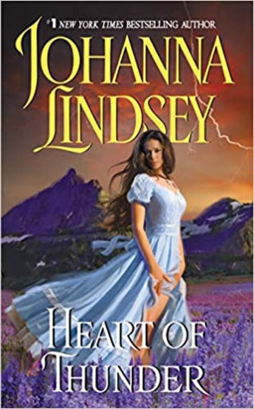 Book cover for "Heart of Thunder" by Johanna Lindsey
