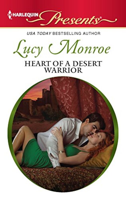Book cover for "Heart of a Desert Warrior" by Lucy Monroe