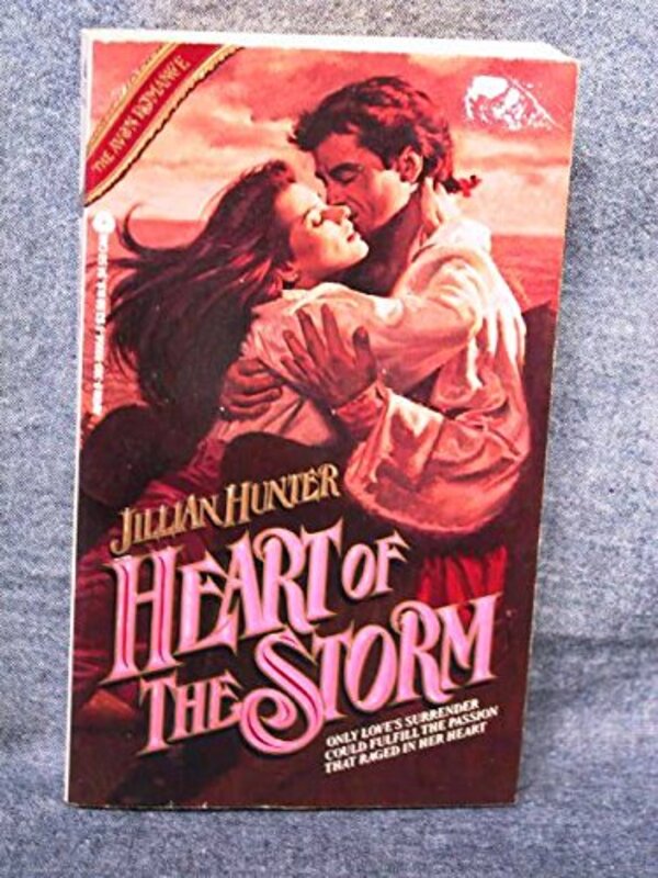 Book cover for "Heart of the Storm" by Jillian Hunter