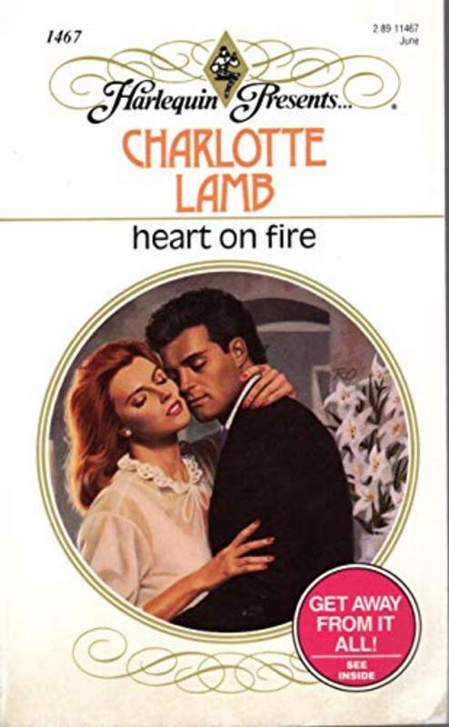 Book cover for "Heart on Fire" by Charlotte Lamb
