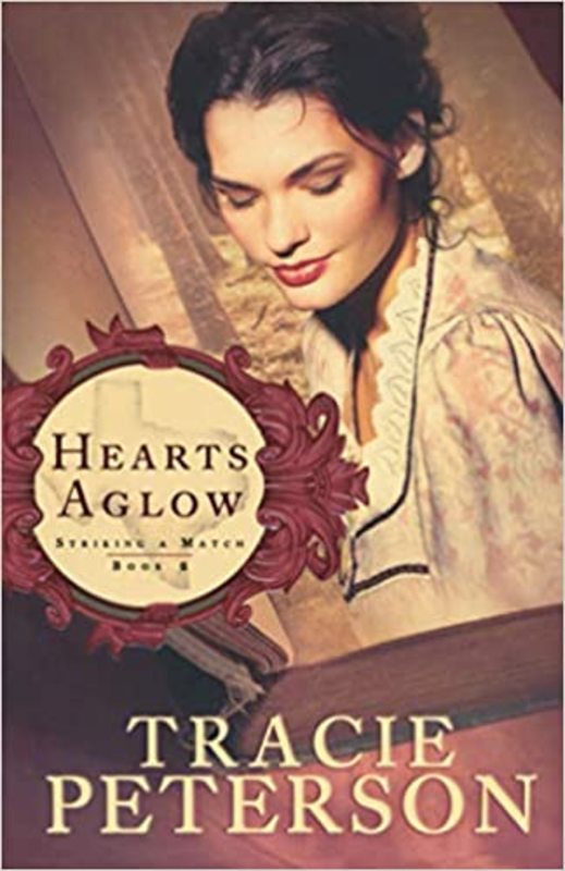 Book cover for "Hearts Aglow" by Tracie Peterson