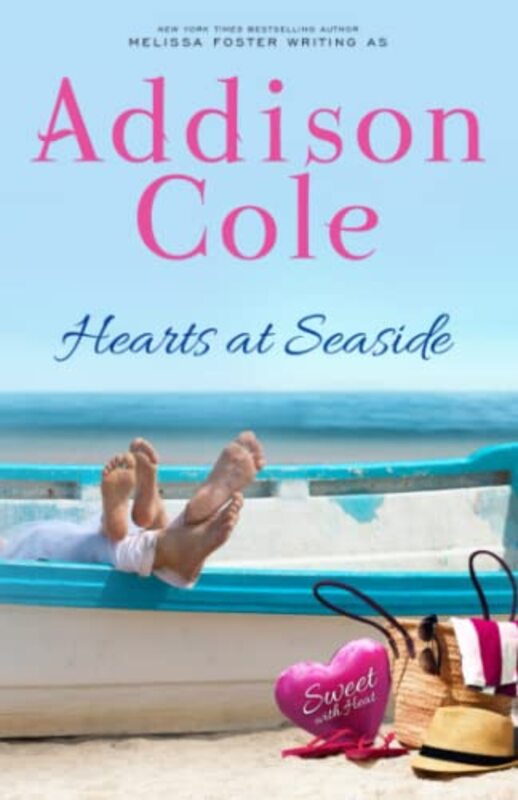 Book cover for "Hearts at Seaside" by Addison Cole