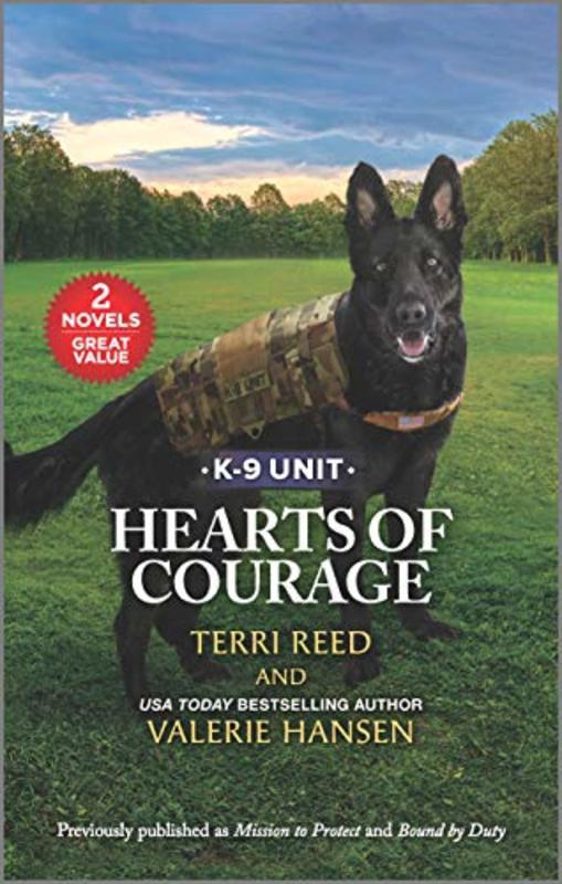 Book cover for "Hearts of Courage" by Terri Reed