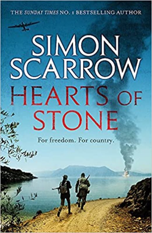 Book cover for "Hearts of Stone" by Simon Scarrow