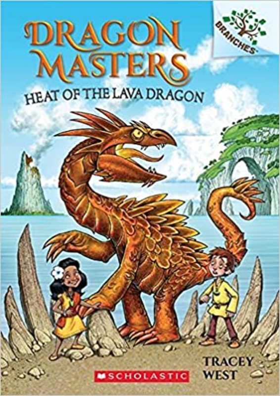 Book cover for "Heat of the Lava Dragon" by Tracey West