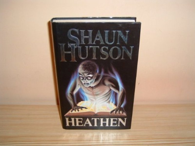 Book cover for "Heathen" by Shaun Hutson