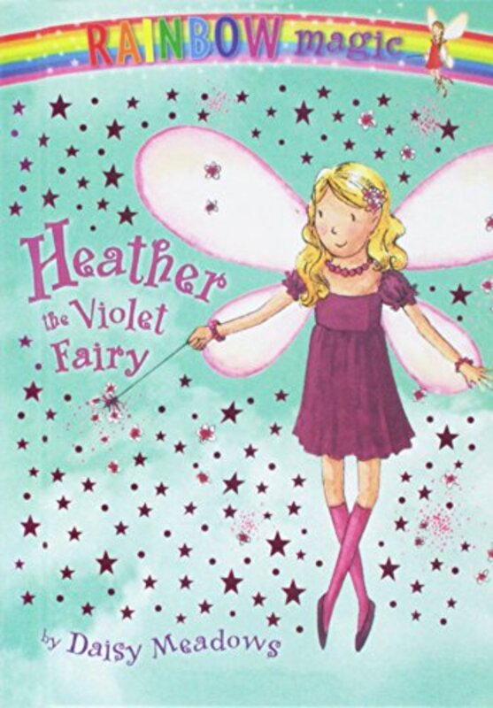 Book cover for "Heather the Violet Fairy" by Daisy Meadows