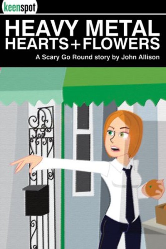 Book cover for "Heavy Metal Hearts and Flowers" by John Allison