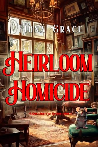 Book cover for "Heirloom Homicide" by Fiona Grace