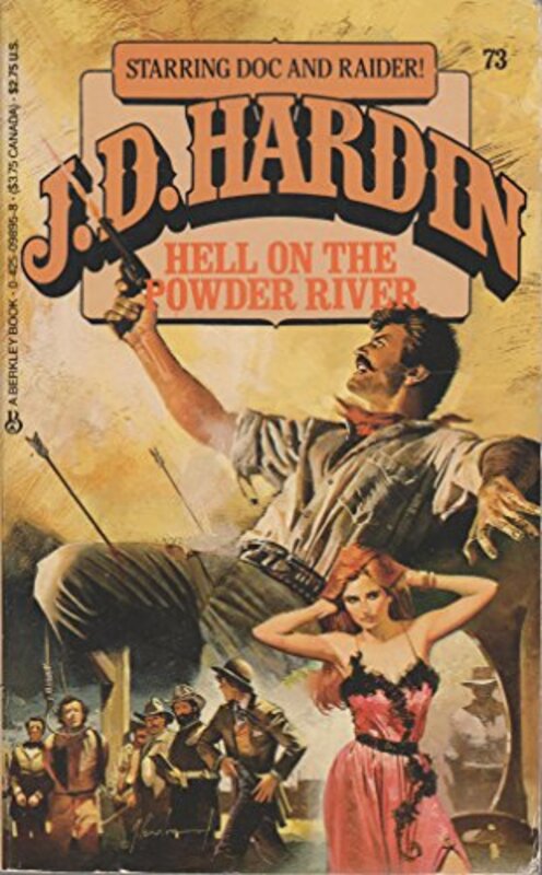 Book cover for "Hell on Powder River" by JD Hardin