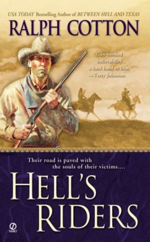 Book cover for "Hell's Riders" by Ralph Cotton