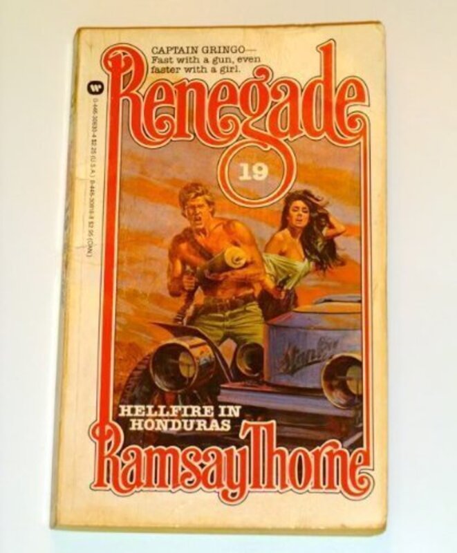 Book cover for "Hellfire in Honduras" by Lou Cameron