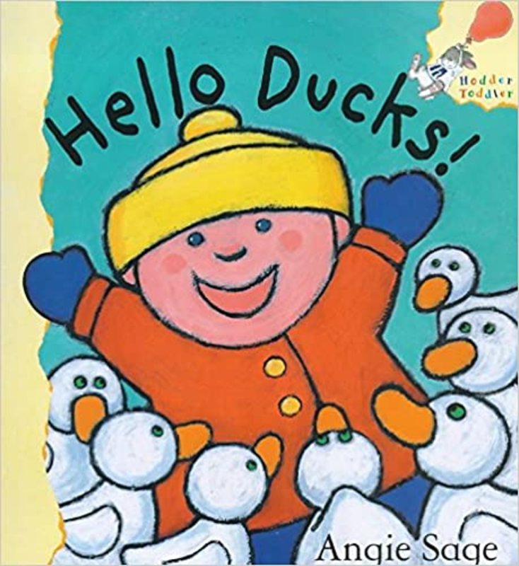 Book cover for "Hello Ducks!" by Angie Sage