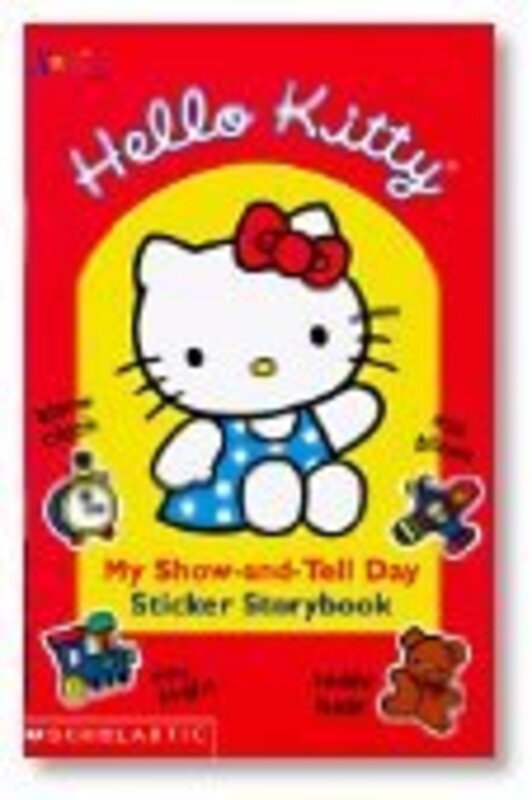Book cover for "Hello Kitty: My Show-and-Tell Day Sticker Storybook" by Nancy Krulik