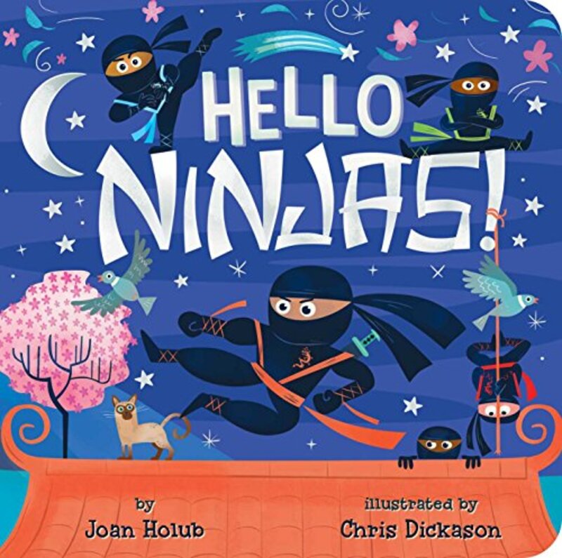 Book cover for "Hello Ninjas!" by Joan Holub