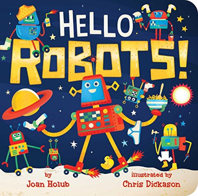Book cover for "Hello Robots!" by Joan Holub