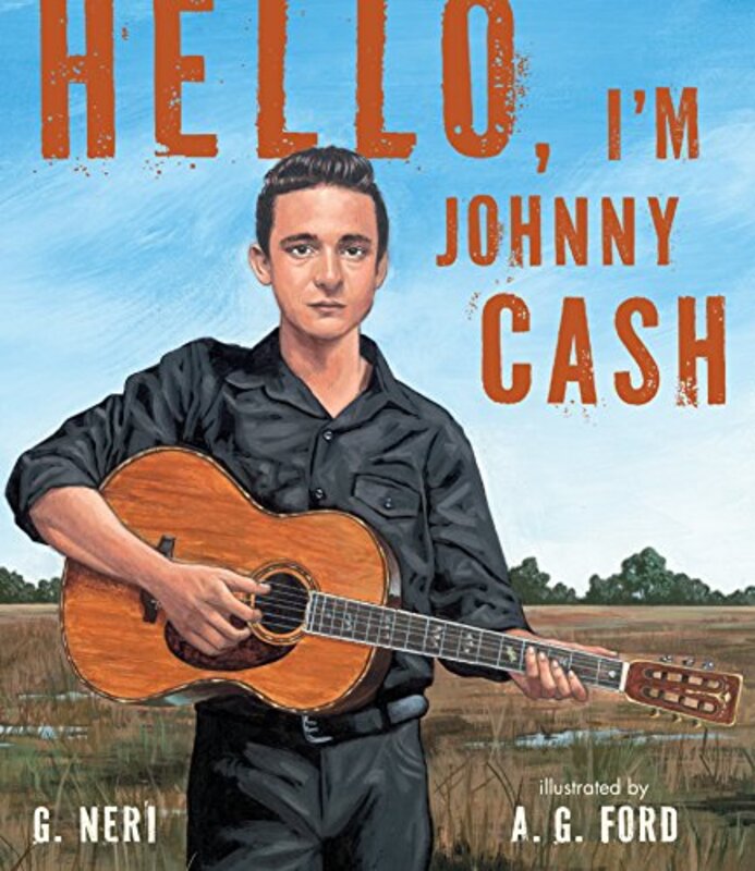 Book cover for "Hello, I'm Johnny Cash" by G Neri