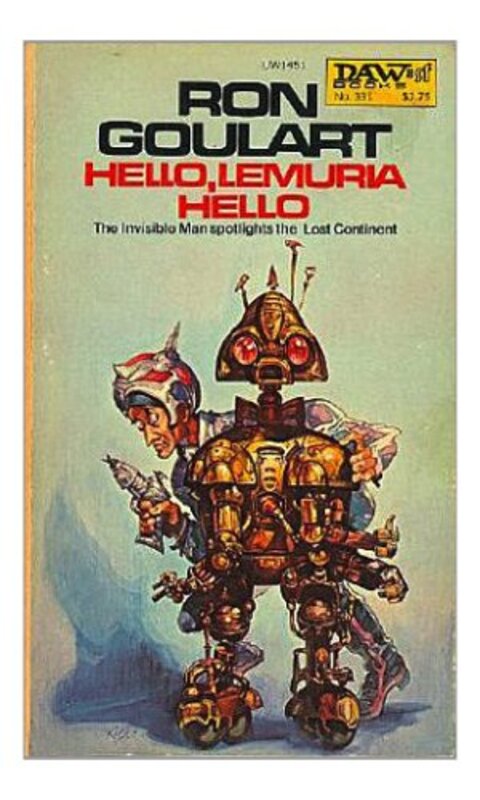 Book cover for "Hello, Lemuria Hello" by Ron Goulart